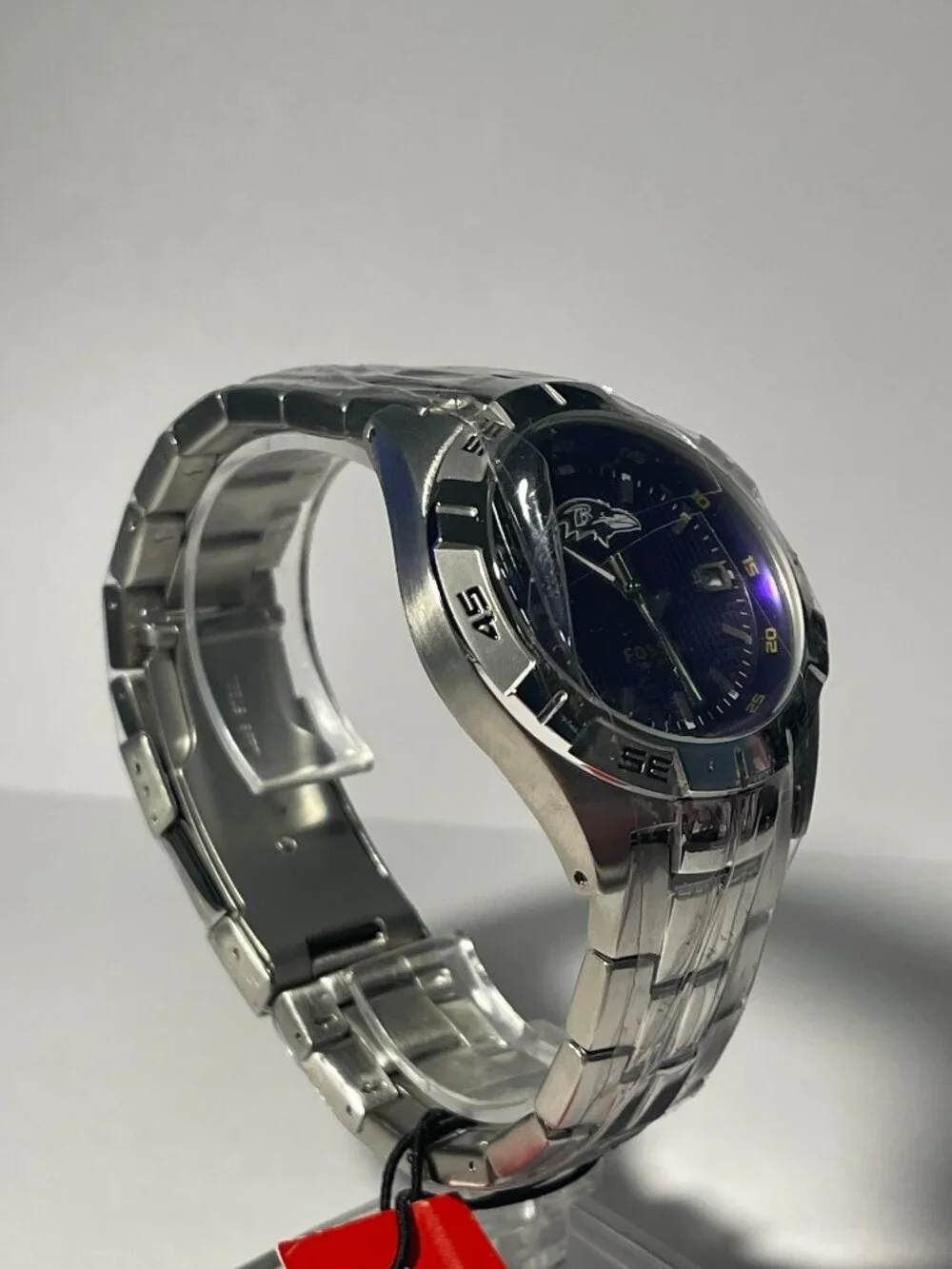 Baltimore Ravens NFL Stainless-Steel Watch by Fossil NEW (RARE)